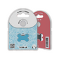 Solid Bone Blue ID Tag Small