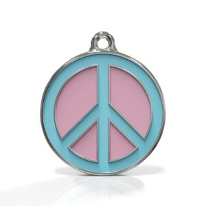 Peace Bubblepop ID Tag