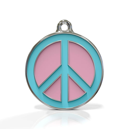 Peace Bubblepop ID Tag