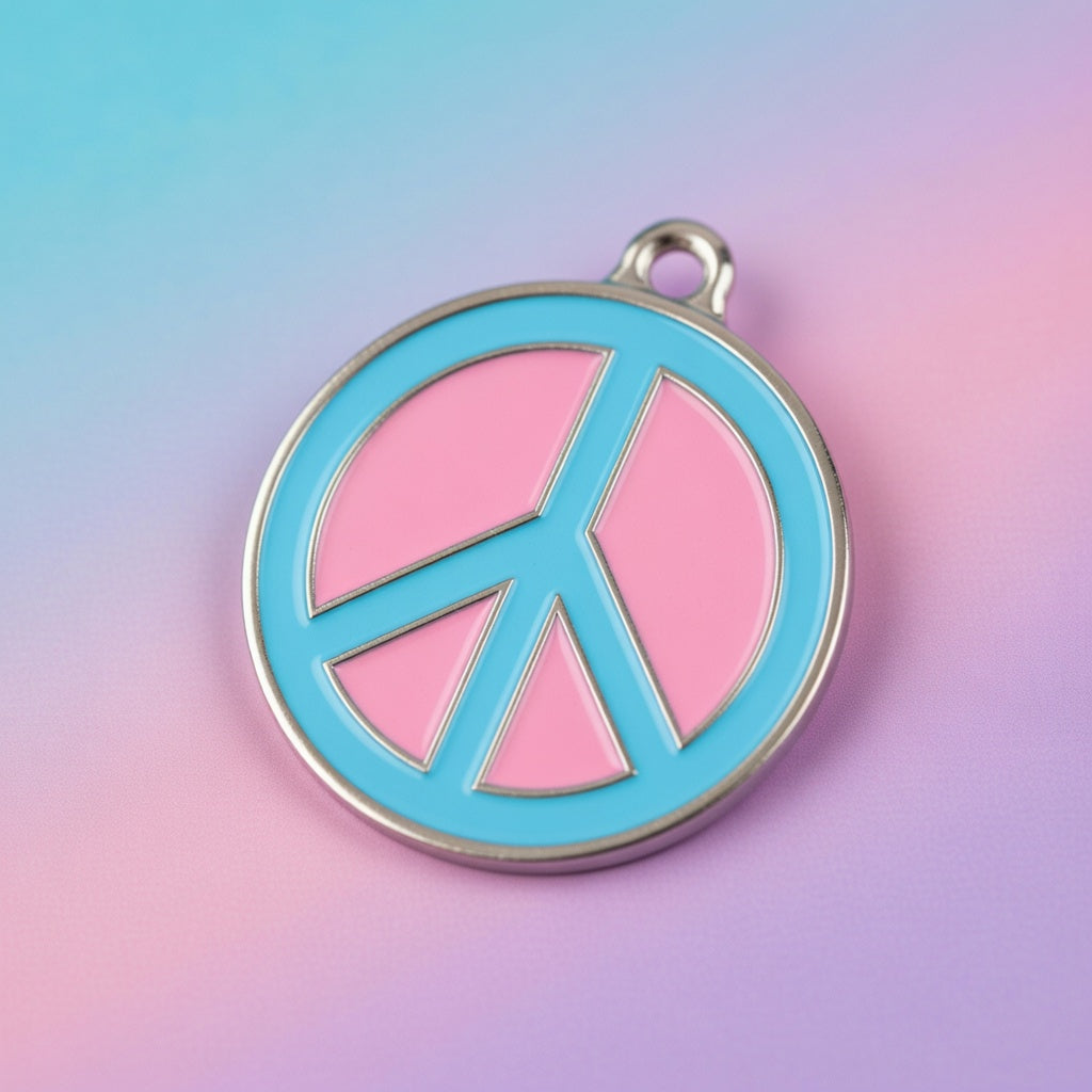 Peace Bubblepop ID Tag