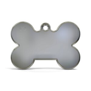 Solid Bone Pink ID Tag Small
