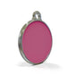 Solid Round Pink ID Tag