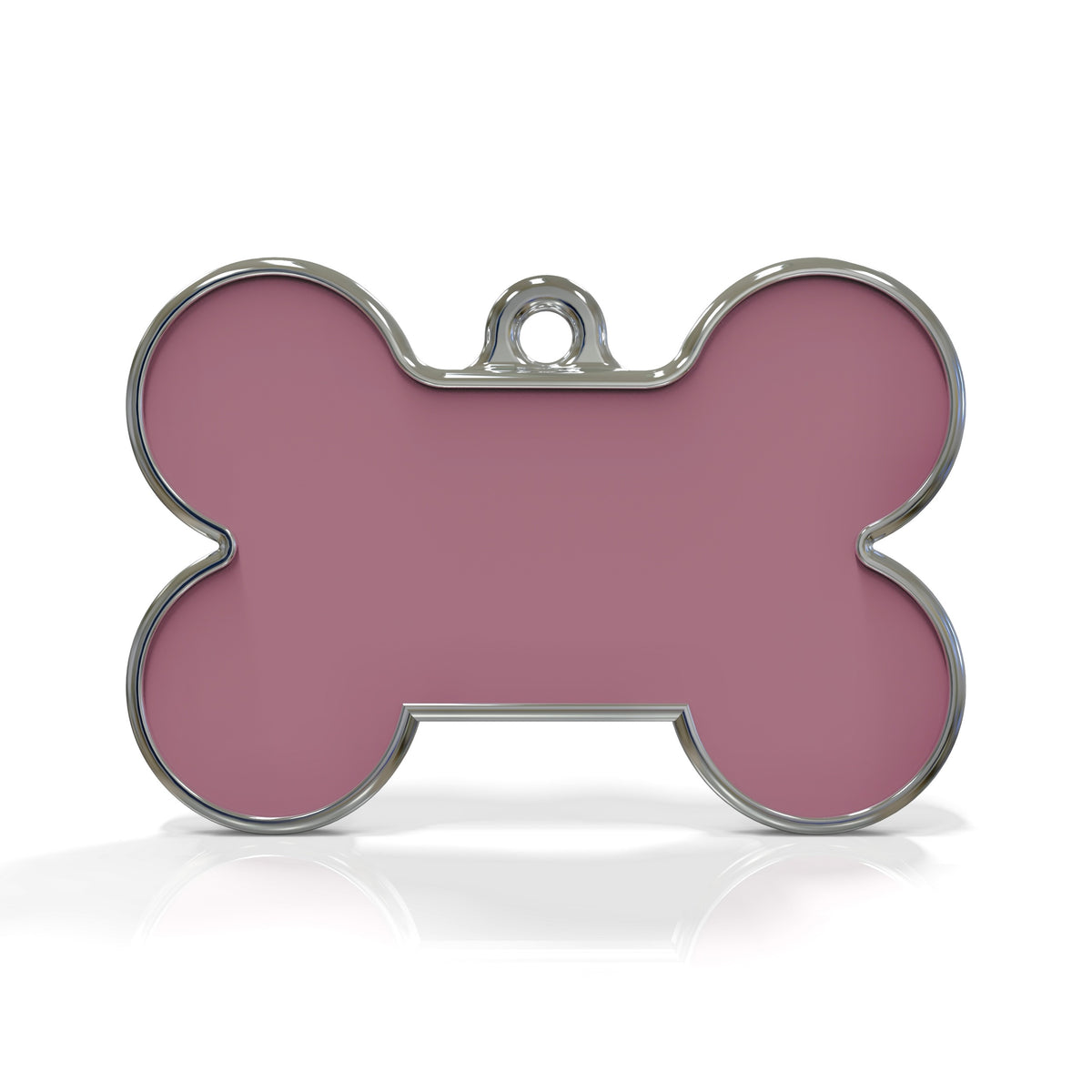 Solid Bone Pink  ID Tag Medium