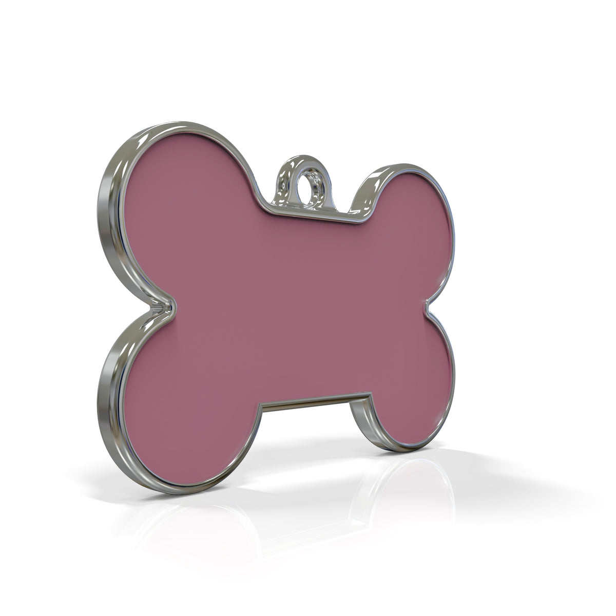Solid Bone Pink  ID Tag Medium