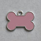 Solid Bone Pink  ID Tag Medium