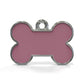 Solid Bone Pink ID Tag Small