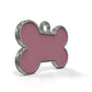 Solid Bone Pink ID Tag Small