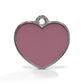 Solid Heart Pink ID Tag