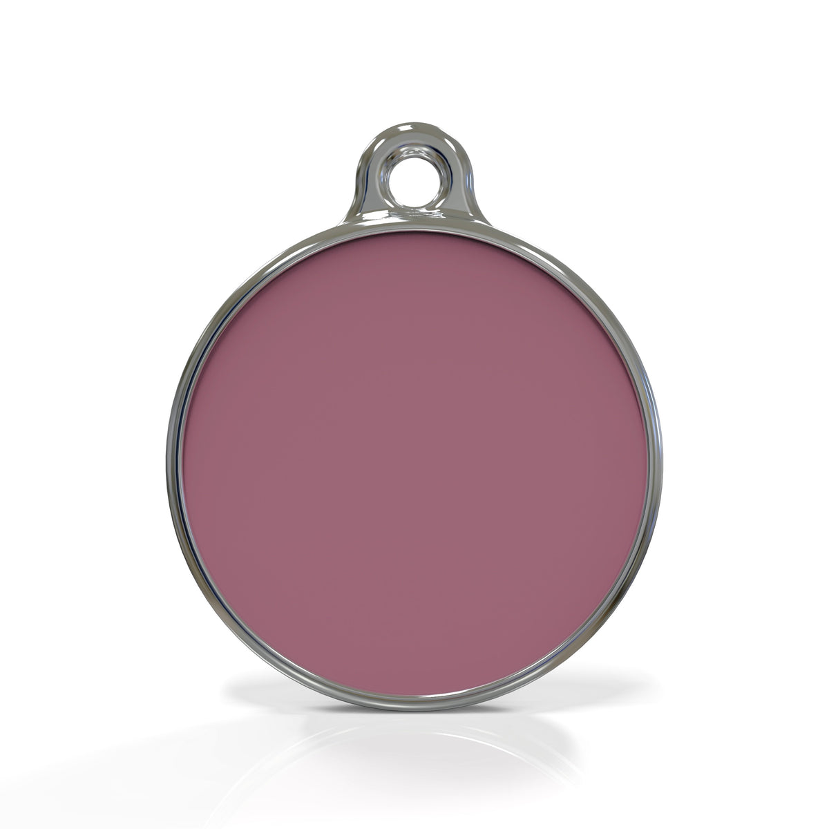 Solid Round Pink ID Tag