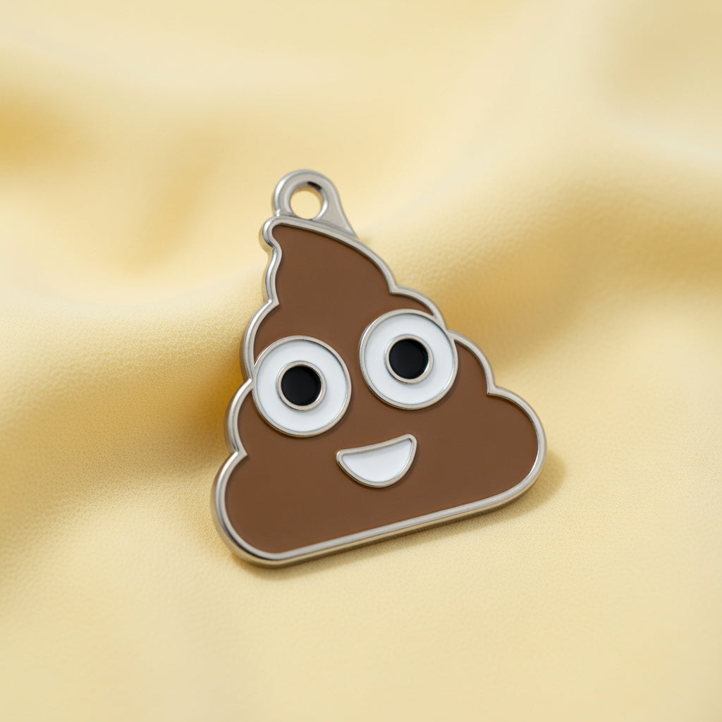 Emoji Poopie ID Tag