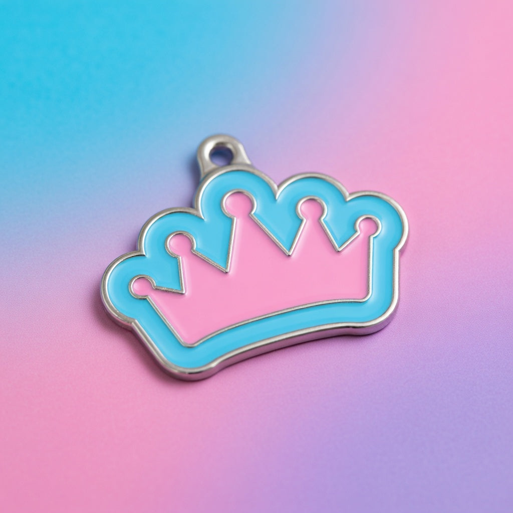 Vivid Queen Pink ID Tag