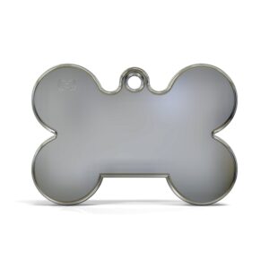 Solid Bone Red ID Tag Small