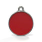Solid Round Red ID Tag