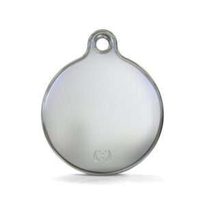 Solid Round Red ID Tag