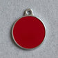 Solid Round Red ID Tag