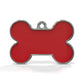 Solid Bone Red ID Tag Medium