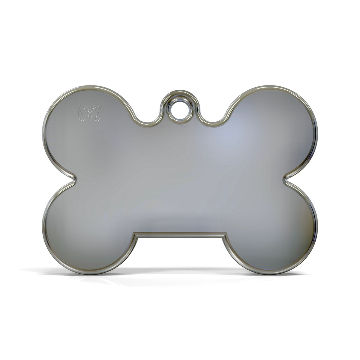Solid Bone Red ID Tag Medium