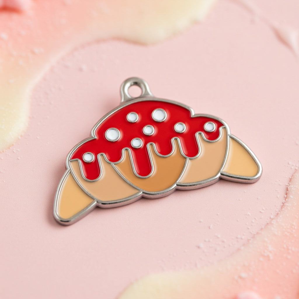 Strawberry Glaze Croissant ID Tag