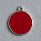 Solid Round Red ID Tag