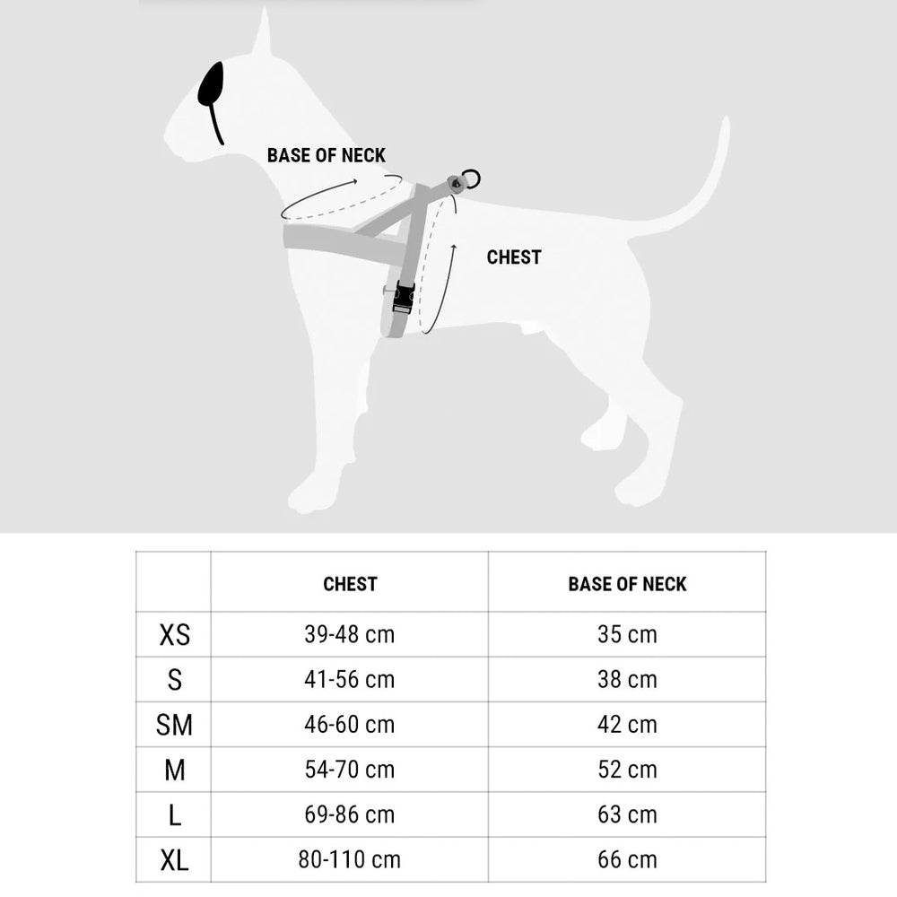 Norwegian harness size chart
