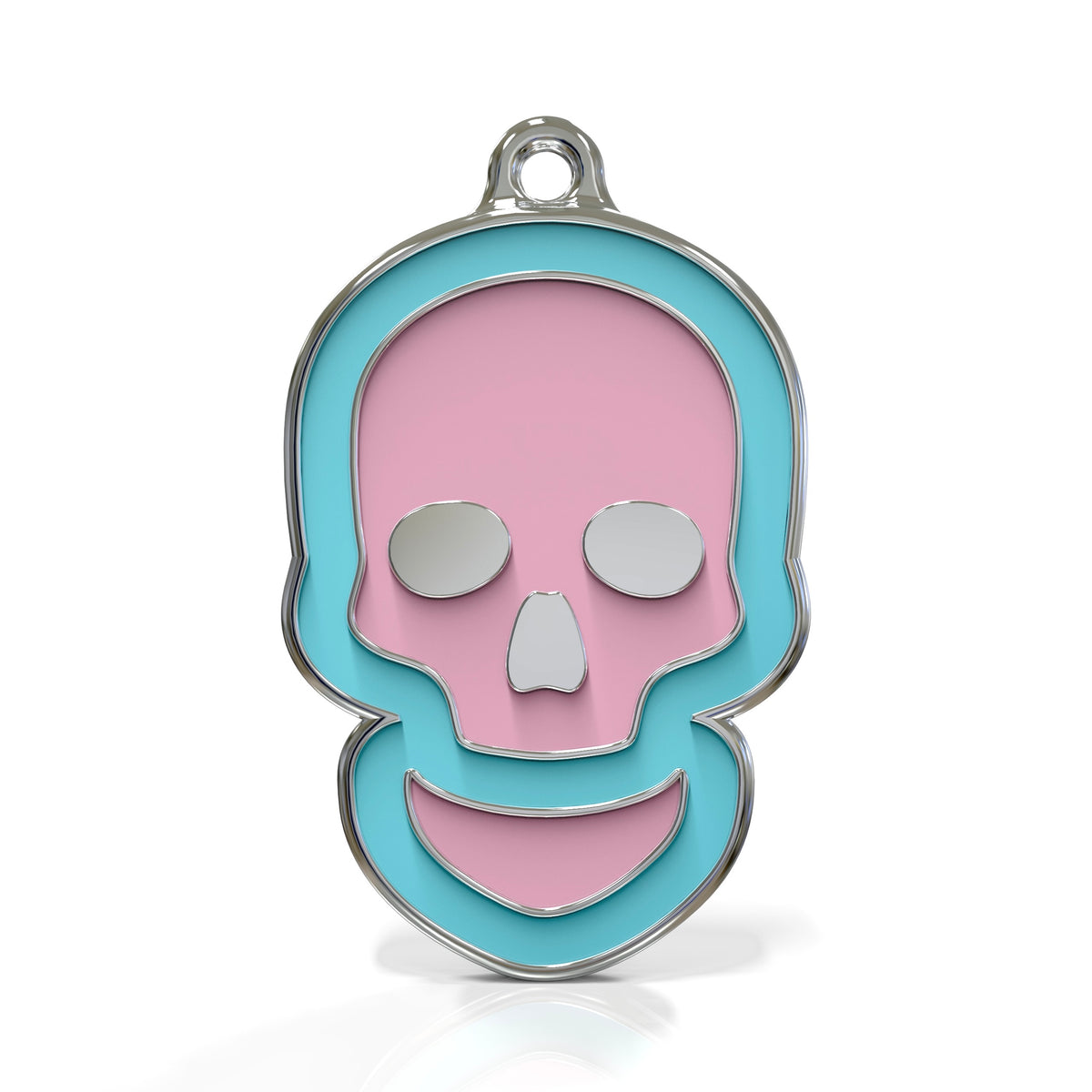 Skull Bubblepop ID Tag