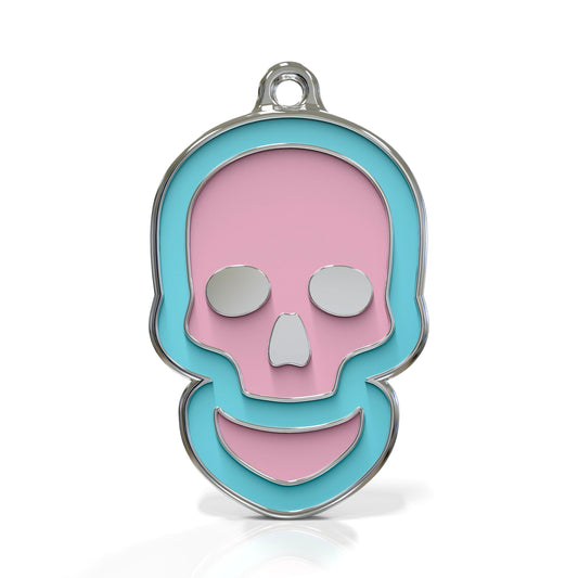 Skull Bubblepop ID Tag