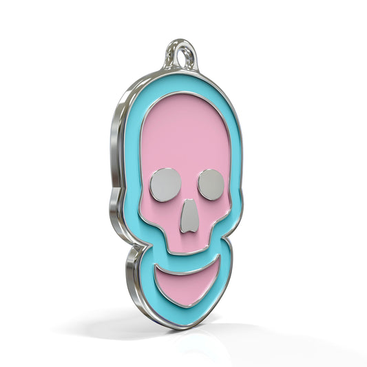Skull Bubblepop ID Tag