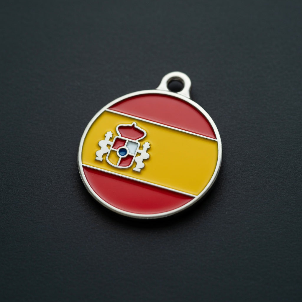 Flag Spain ID Tag