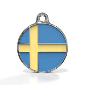 Flag Sweden ID Tag