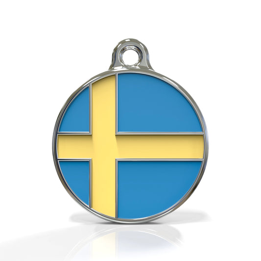 Flag Sweden ID Tag