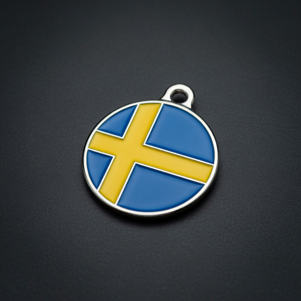 Flag Sweden ID Tag