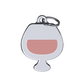 Cheers Wine Pink ID Tag