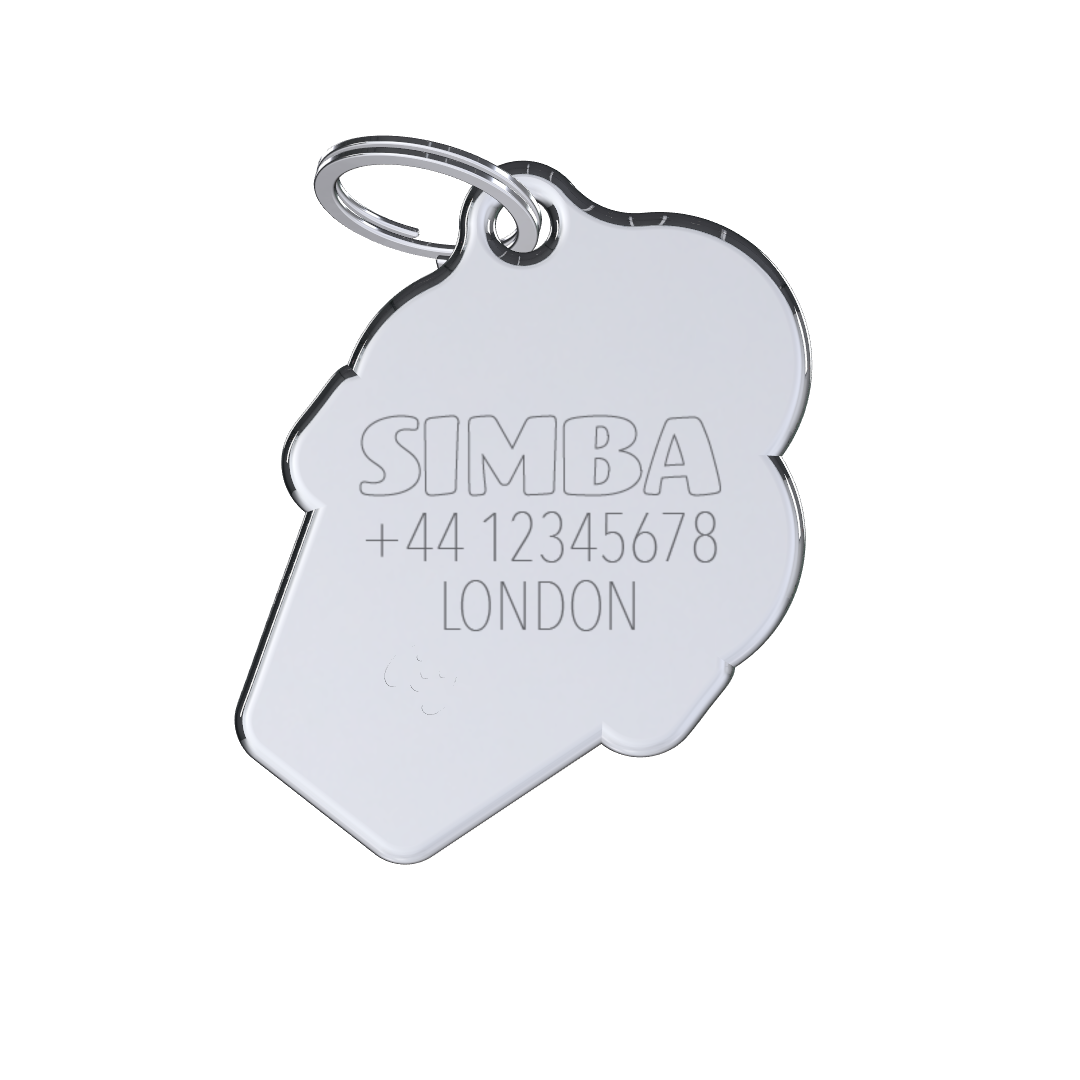 Munchy Gelato White-Blue-Green ID Tag