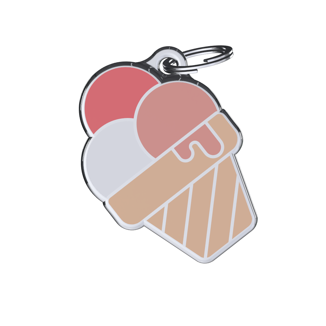 Munchy Gelato Pink ID Tag