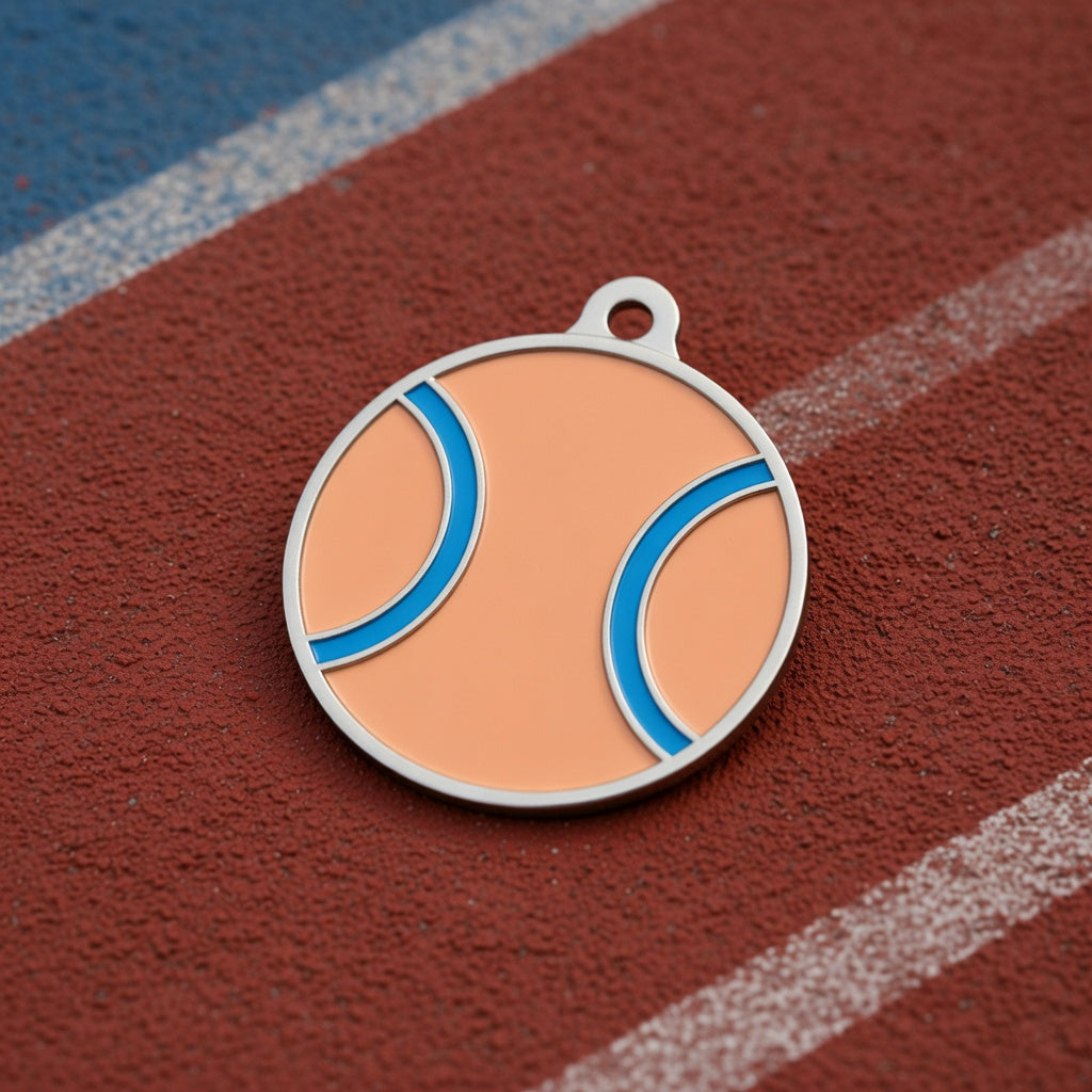Clay Court Tennis  ID Tag