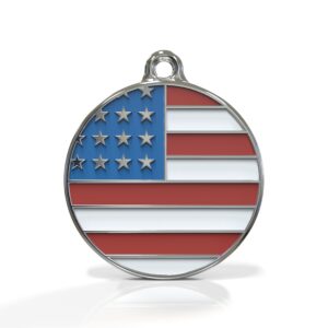 Flag United States ID Tag Medium