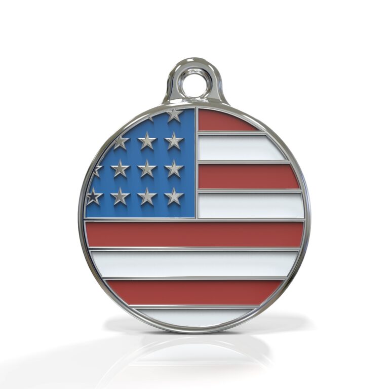 Flag United States ID Tag