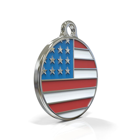 Flag United States ID Tag