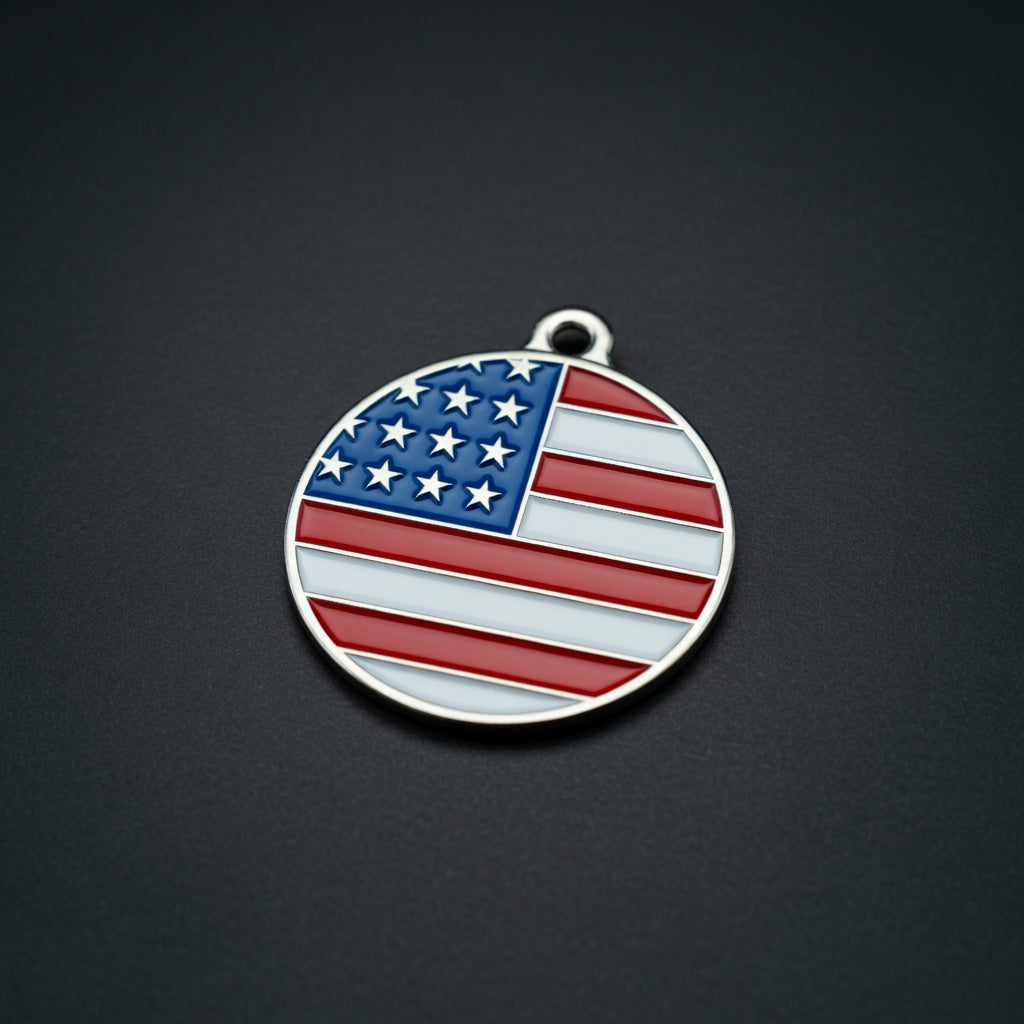 Flag United States ID Tag Medium