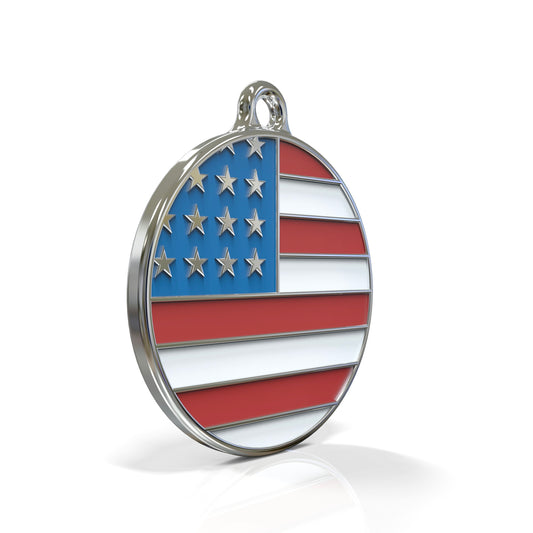 Flag United States ID Tag Medium