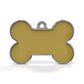 Solid Bone Yellow ID Tag Medium