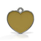 Solid Heart Yellow ID Tag