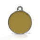 Solid Round Yellow ID Tag