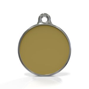Solid Round Yellow ID Tag