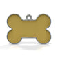Solid Bone Yellow ID Tag Medium