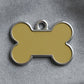 Solid Bone Yellow ID Tag Small
