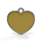 Solid Heart Yellow ID Tag