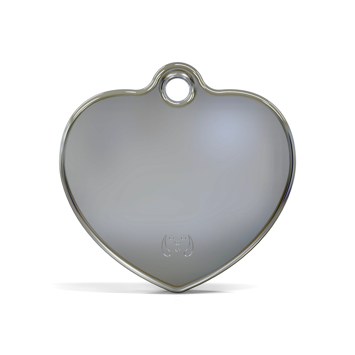 Solid Heart Yellow ID Tag