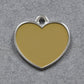 Solid Heart Yellow ID Tag