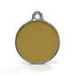 Solid Round Yellow ID Tag